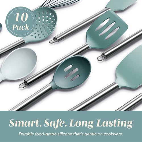 Silicone Cooking Utensils (10 Count)