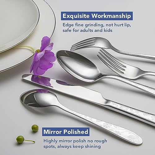 40 Piece Silverware Set Service for 8 (40 Count)