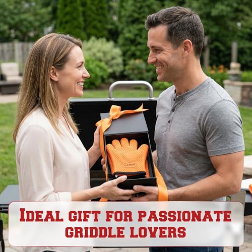 Silicone Griddle Grill Gloves Heat Resistant Oven Mitts