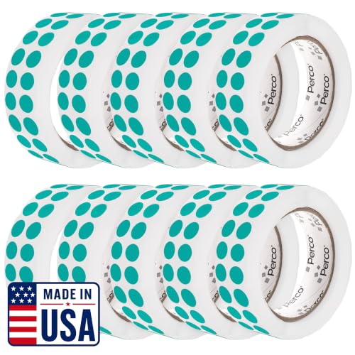 Teal Perforated Round Circle Dot Sticker 1 (80 Count)