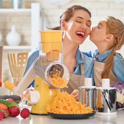 Rotary Cheese Grater Hand Crank Cheese Shredder for Fresh Cheese