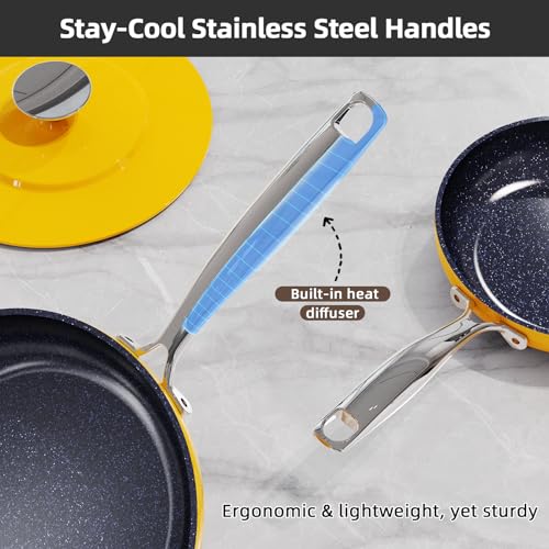 Lux 13pc Forged Lightweight Nonstick Ceramic Cookware Set