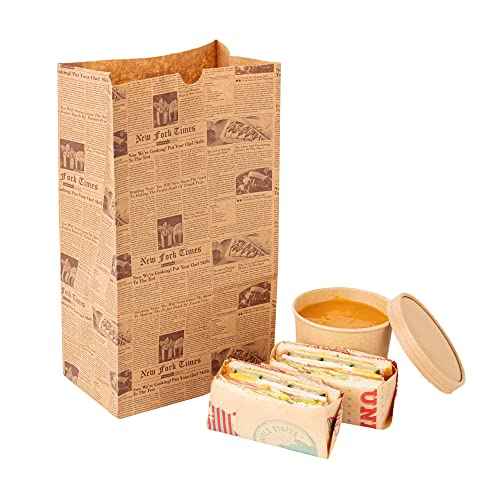 Kraft Paper Newsprint Bag (100 Count)