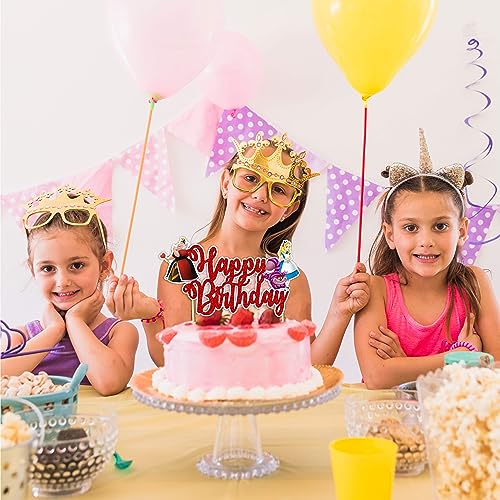 Alice in Wondrland Happy Birthday Cake Topper