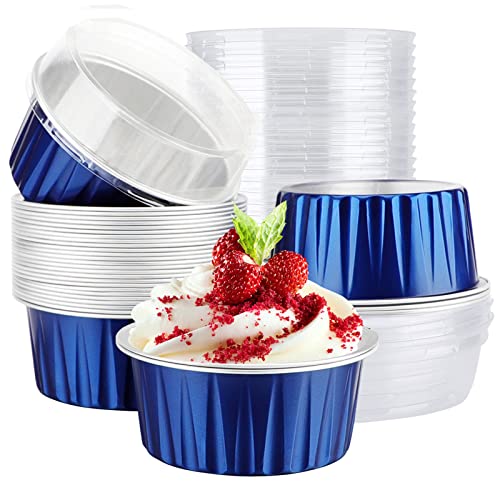 Mini Aluminum Pans with Lids (60 Count)
