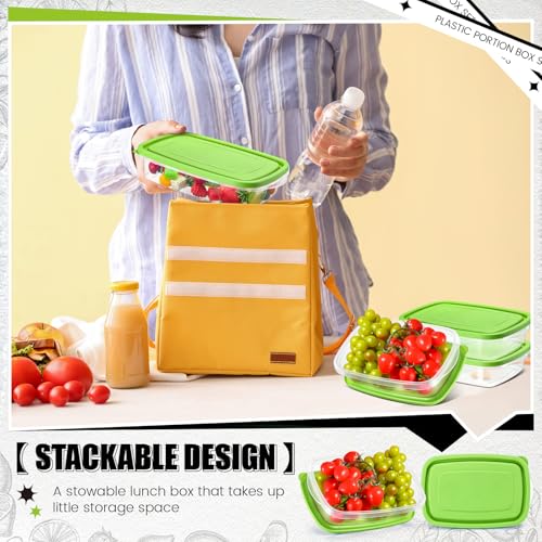 18 Pcs 33 oz Plastic Food Storage Containers with Lids (18 Count)