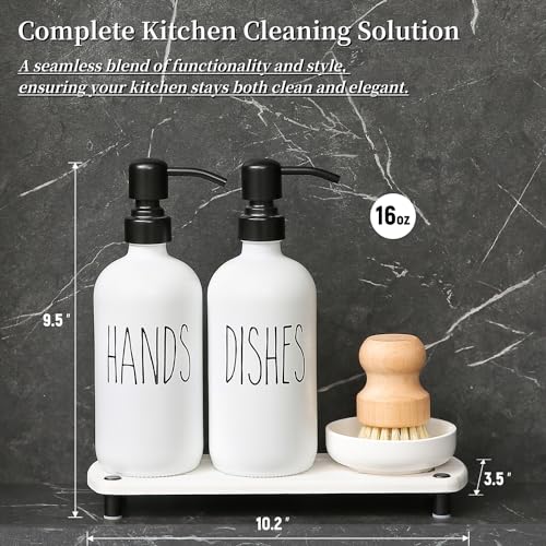 Soap Dispenser Set Comes with Stainless Steel Pumps