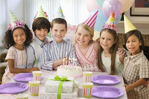 Sturdy Lavender Plastic Plates 9" Party Plates 100 Pcs (100 Count)