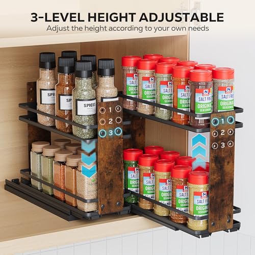 Pull Out Spice Rack Organizer (2 Count)