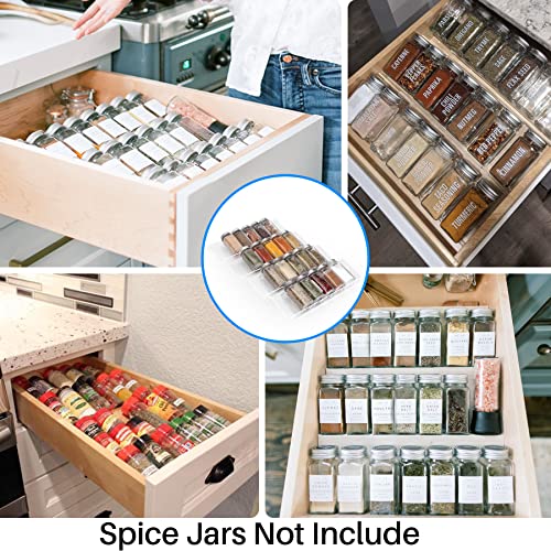 4 Pack Spice Drawer Organizer (4 Count)