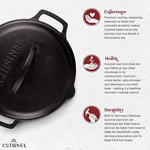 Cast Iron Skillet + Cast Iron Lid Set