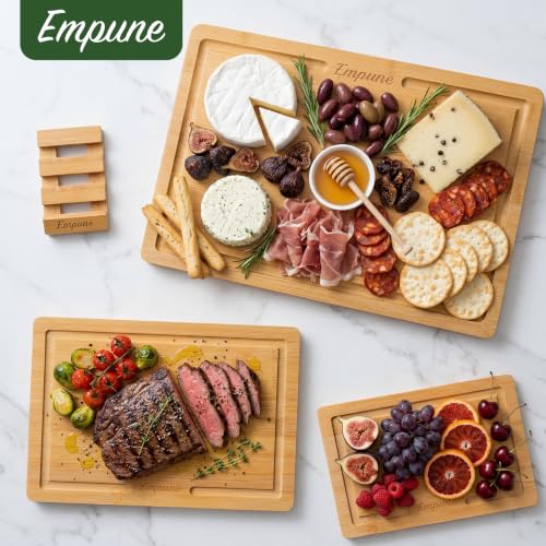 Bamboo Cutting Boards for Kitchen (3 Count)