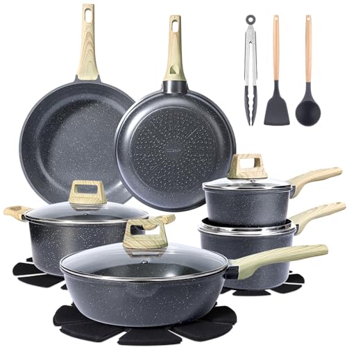 Ceramic Pots and Pans Set Non Stick