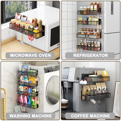 Magnetic Spice Rack for Refrigerator (6 Count)