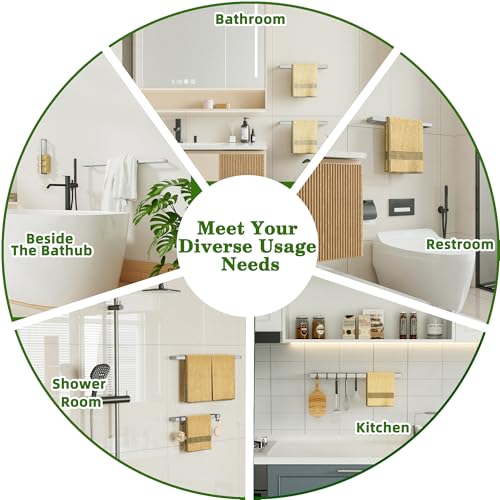 Hand Towel Holder Towel Bar for Bathroom Wall Mounted 8 Inch