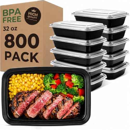 Glotoch Meal Prep Containers 32oz 800 Pack (800 Count)