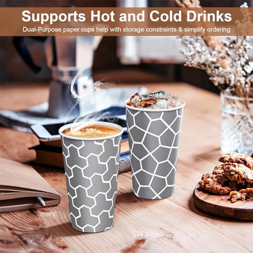16 oz Paper Cups 180 Pack (180 Count)