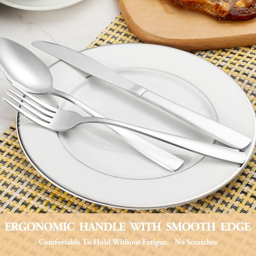 60 Piece Silverware Set Service for 12 (60 Count)