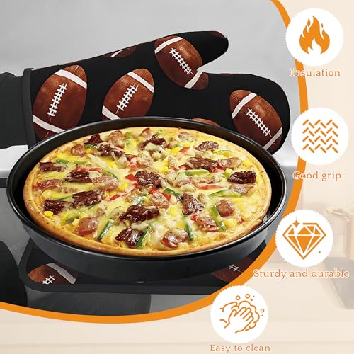 American Football Oven Mitts and Pot Holders (4 Count)