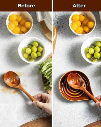 Spoon Rest Ceramic Spoon Rest for Stove Top Cooking Spoon Holder