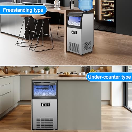 Stainless Steel Commercial Ice Maker 120LB