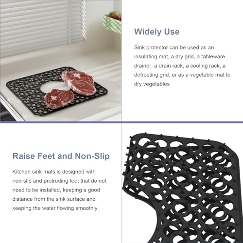 TOOVEM 2PCS Kitchen Sink Mats (2 Count)