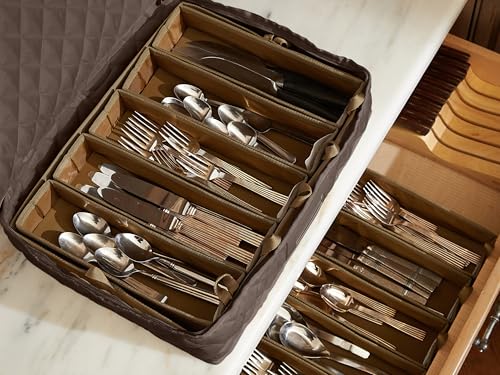 Flatware Storage Case with Removable Trays