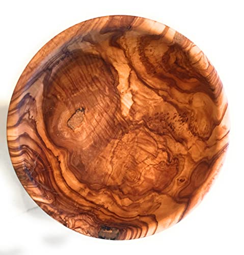 12" Artisan Olive Wood Serving Bowl