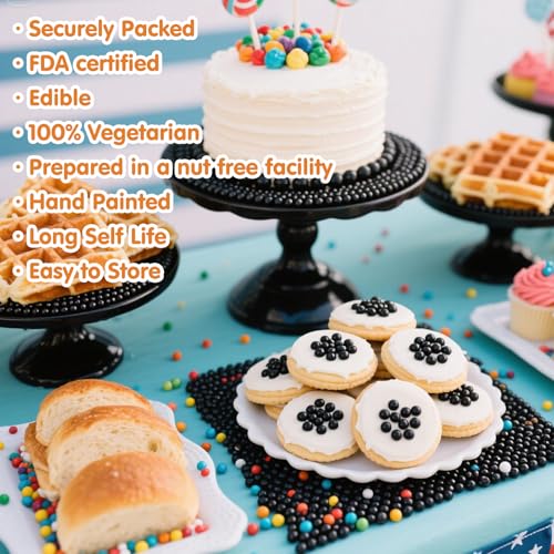 Edible Pearl Sugar Sprinkles for Cake Decorating (4.6 Ounce)