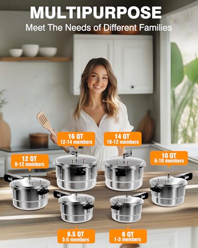 14Qt Aluminum Pressure Cooker w