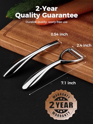 Premium 304 Stainless Steel Peeler Set (2 Count)