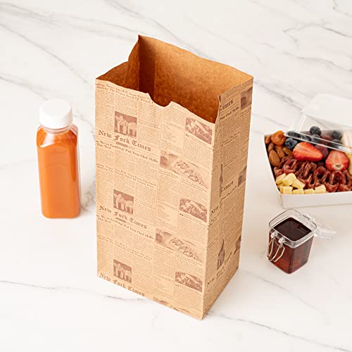 Bag Tek 8 Lb Disposable Lunch Bags 100 Sturdy Take Out Bags (100 Count)