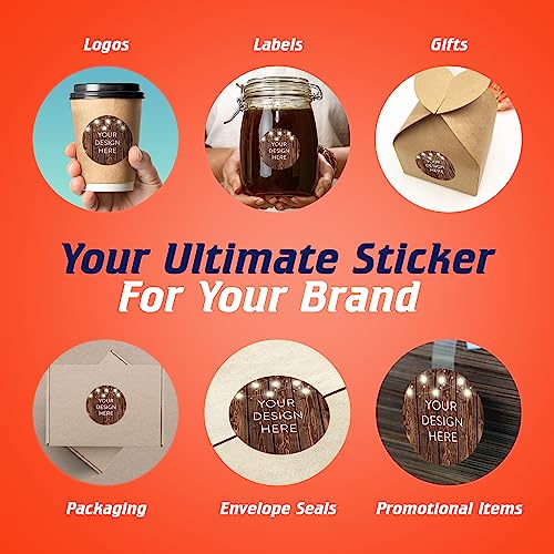 Custom Vinyl Stickers Your Image (100 Count)