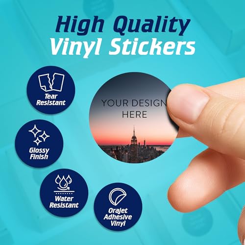 Custom Vinyl Stickers Your Image (100 Count)