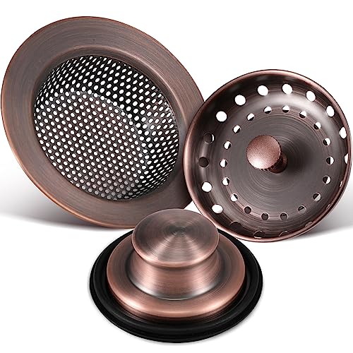 3 Pcs Sink Plug Stopper Disposal Drain Strainer (3 Count)