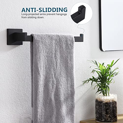 Black Towel Ring Hand Towel Racks Rods Bathroom Towel Rails Kitchen Hardware Stylish Stainless Steel