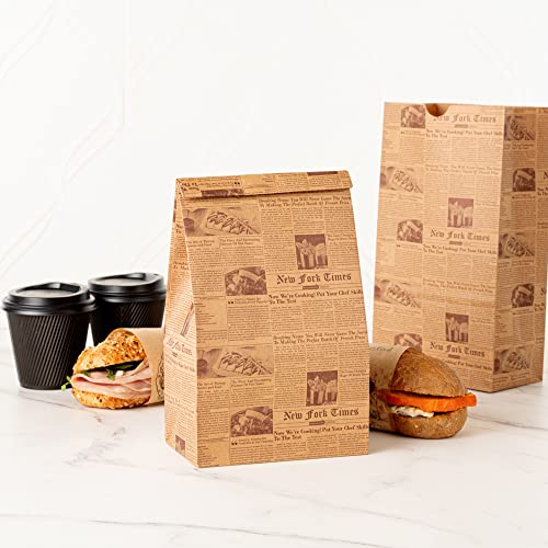 Bag Tek 6 Lb Disposable Lunch Bags 100 Sturdy Take Out Bags (100 Count)
