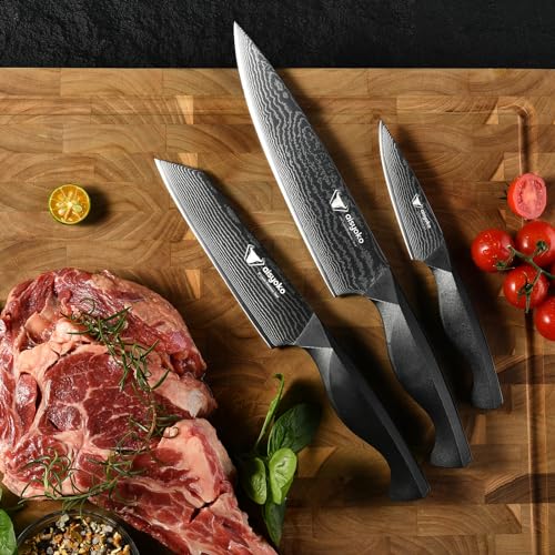 8C Damascus Knife Set