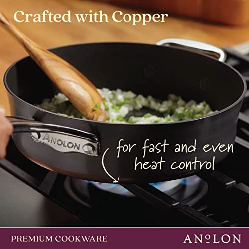 83874 Nouvelle Copper Hard Anodized Nonstick Cookware Set
