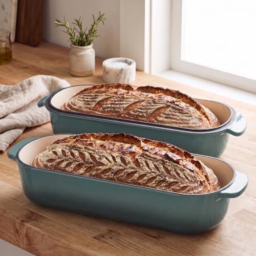 Enameled Cast Iron Loaf Pan with Lid
