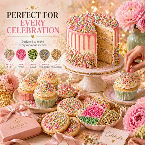 Sprinkles 5 Pack Assorted Cake Decorating Mix (5 Ounce)