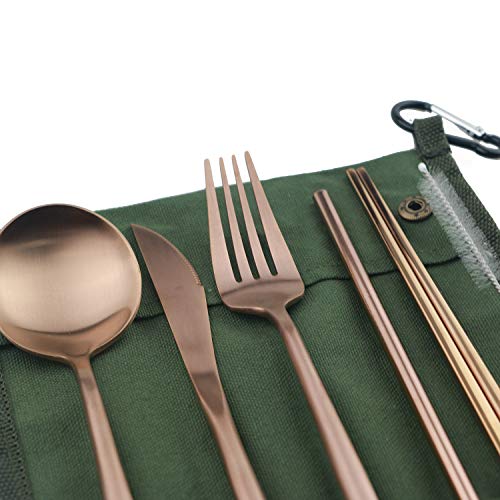 Portable 6 Pieces Flatware Set