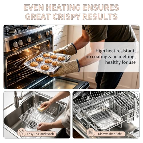 Stainless Steel Baking Sheet with Rack Set