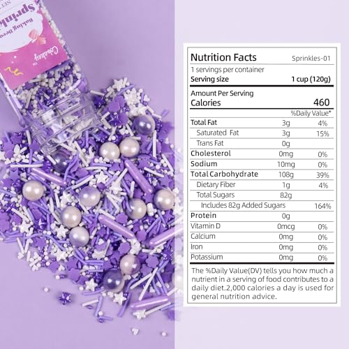 Purple Sprinkles for Cake Decorating 4.23ounce