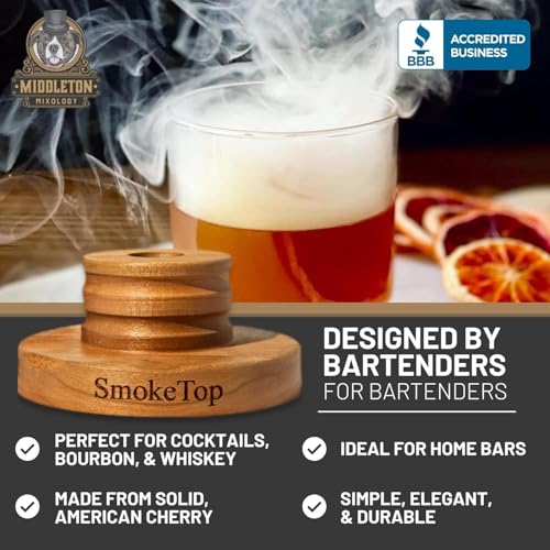 SmokeTop® Cocktail Smoker Kit for Food & Drinks with Sample of Wood Chips