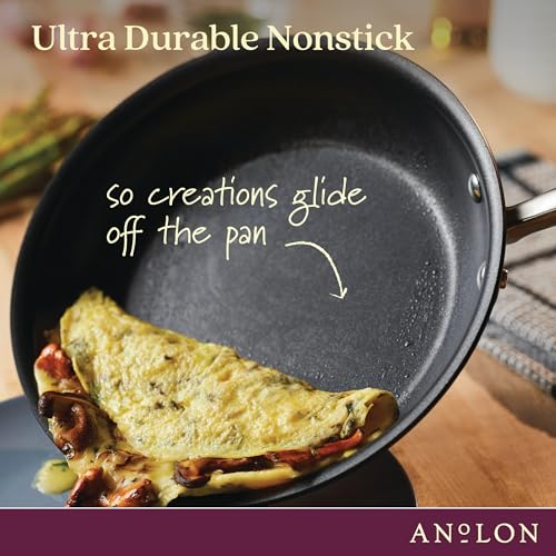 Advanced Home Nonstick Frying Pan with Helper Handle 14.5