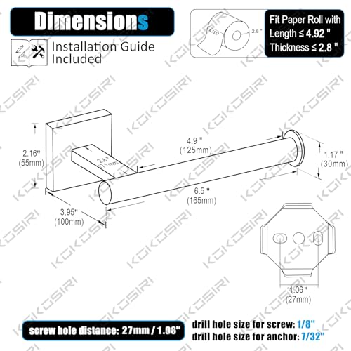 Toilet Paper Holder Oil Rubbed Bronze Toilet Roll Holder Hold Mega Rolls Kitchen Bathroom Tissue Paper Dispenser Stainless Steel