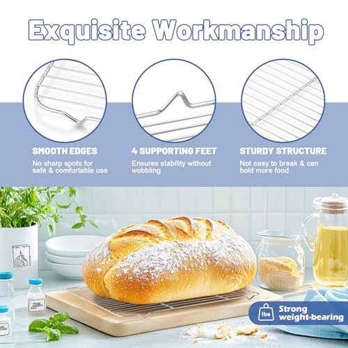 Cooling Rack 16.6” x 11.45” Stainless Steel Wire Baking Rack