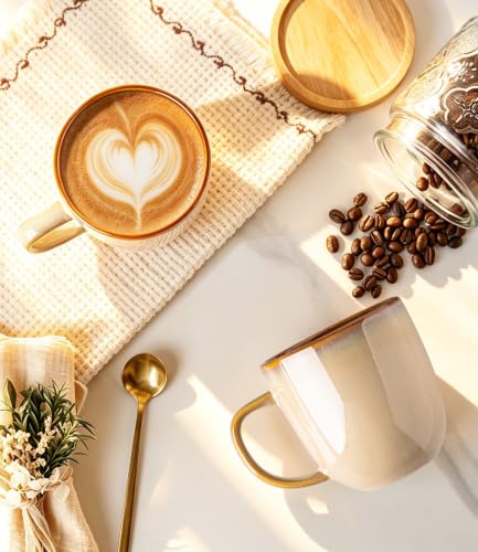 Ceramic Coffee Mugs Set of 6 (6 Count)