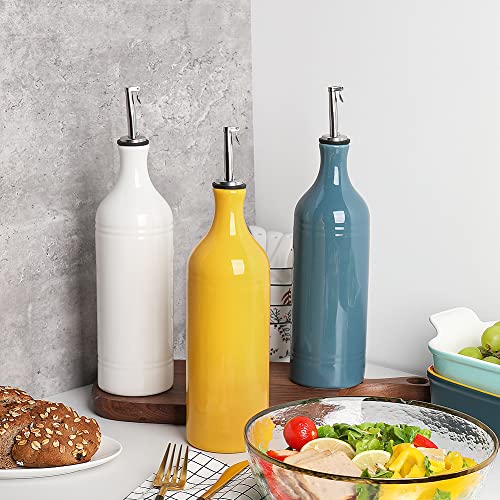 Sweejar Large Ceramic Olive Oil Dispenser Bottle